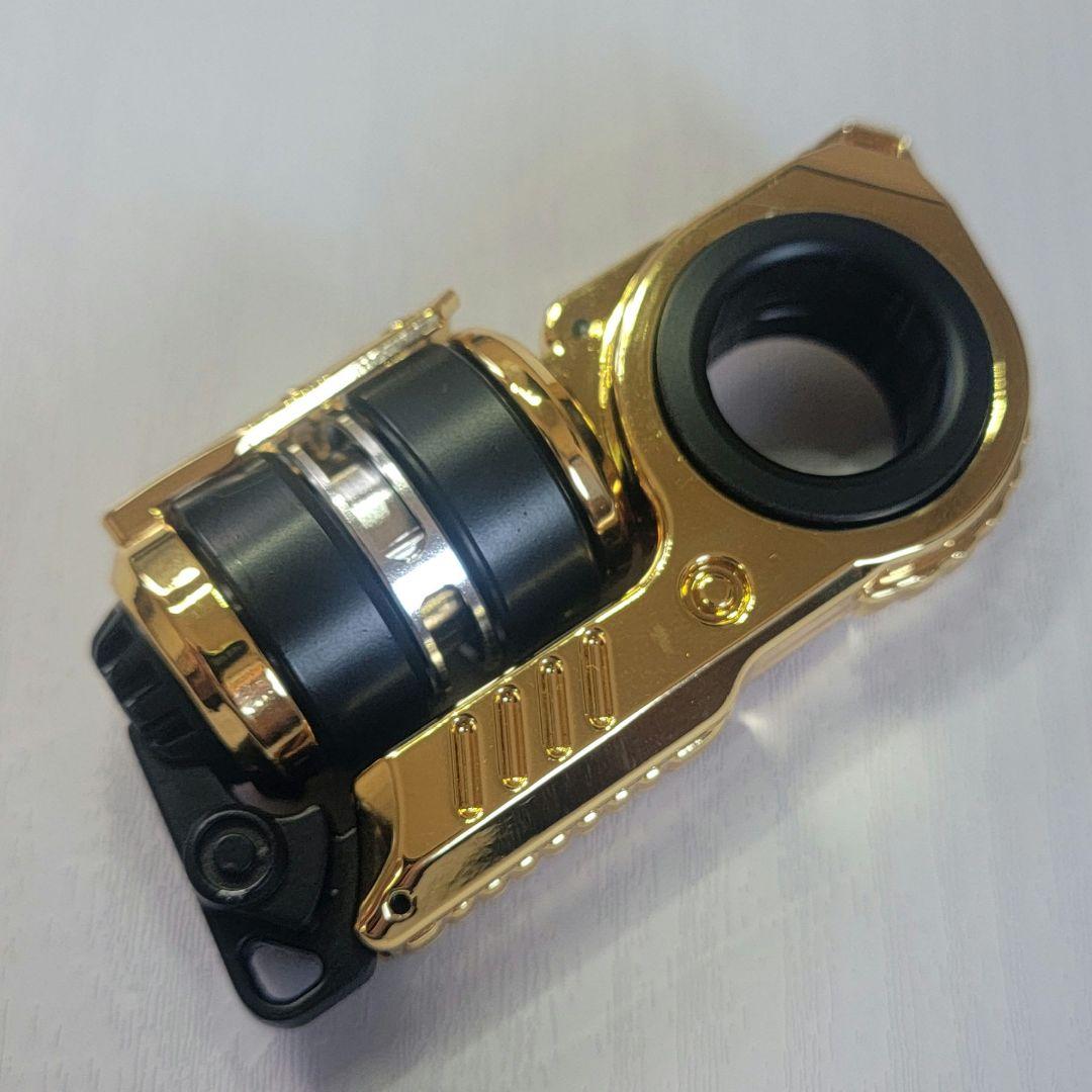 新品 フィジェットトイ スタングレネード 音叉内蔵 EDC スライダー ゴールド