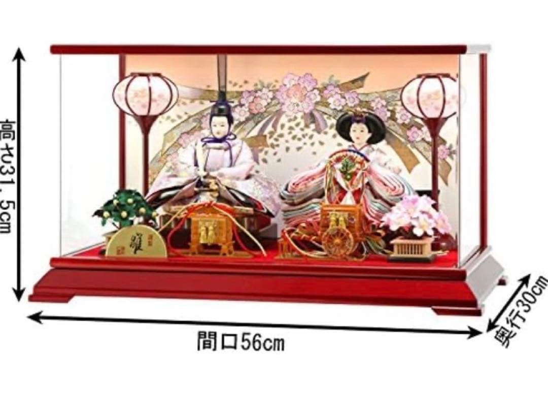 70%OFFセール！【新品本日発送】雛人形 コンパクト ひな人形 ケース飾り
