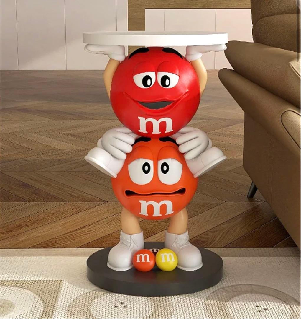 M&M's エムアンドエムズ サイドテーブル フィギュア 赤 レッド