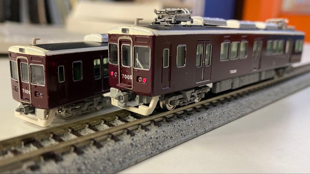 阪急電鉄7000系7009f2011年リニューアル8両編成グリーンマックス神戸線