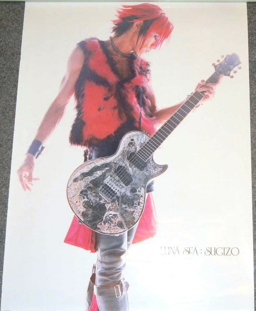 SUGIZO非売品ESPポスター白×ピンクLUNA SEAルナシーX JAPAN - メルカリ