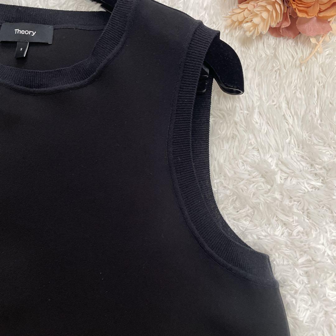 完売品✨美品 22SS Theory スリーブレス クルーネック シェルトップス