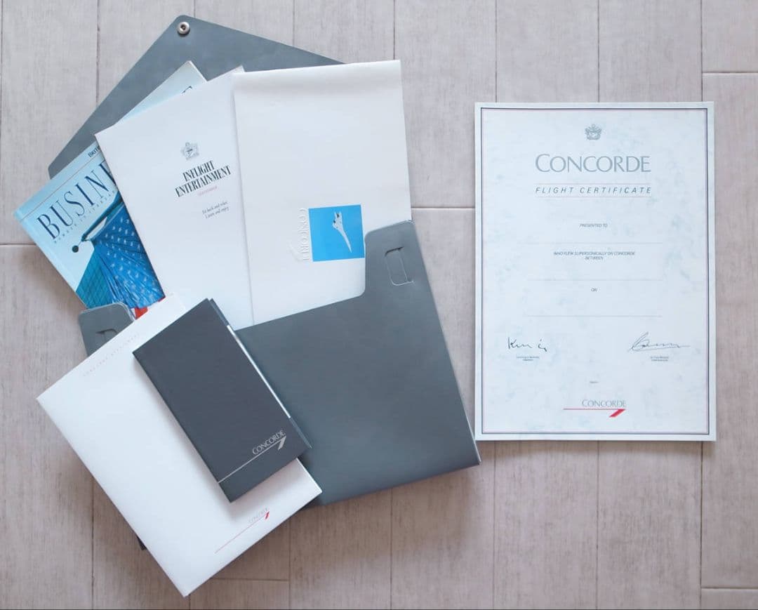 British Airways コンコルド搭乗記念トートバッグ