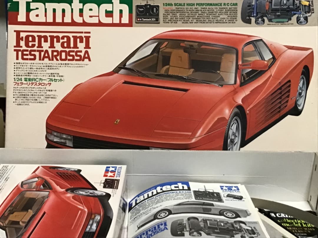 タミヤ。1/24タムテック、フェラーリ・テスタロッサ。 本物 タミヤ