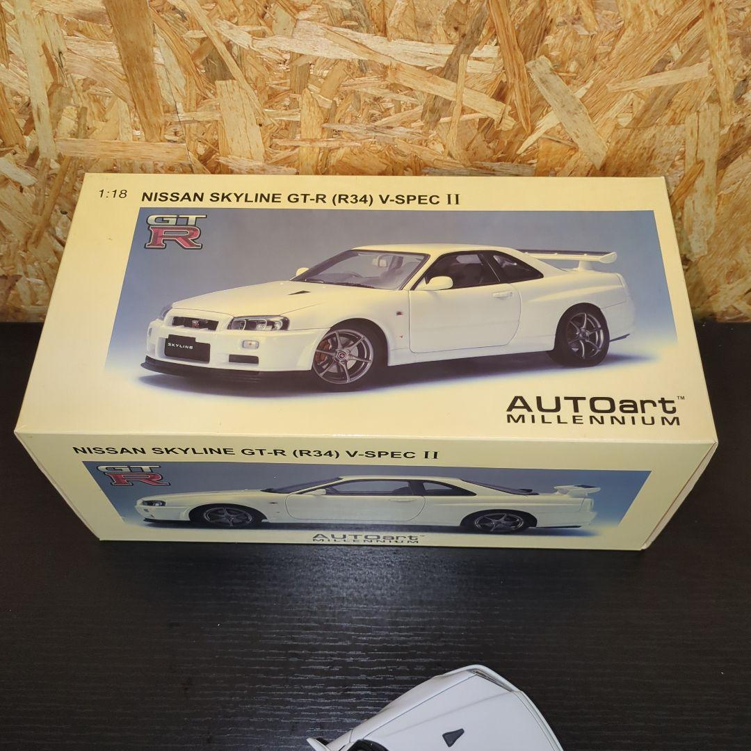 オートアート1/18 スカイライン GT-R R34 VスペックII
