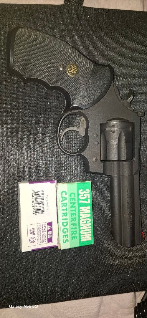 ksc コルト キングコブラ 発火式 HW モデルガン スピードローダー 遊戯銃