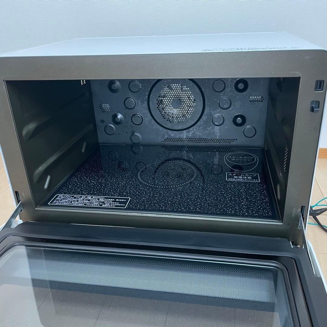 シャープ 加熱水蒸気 スチームオーブンレンジ ワイド角皿2枚 スチーム