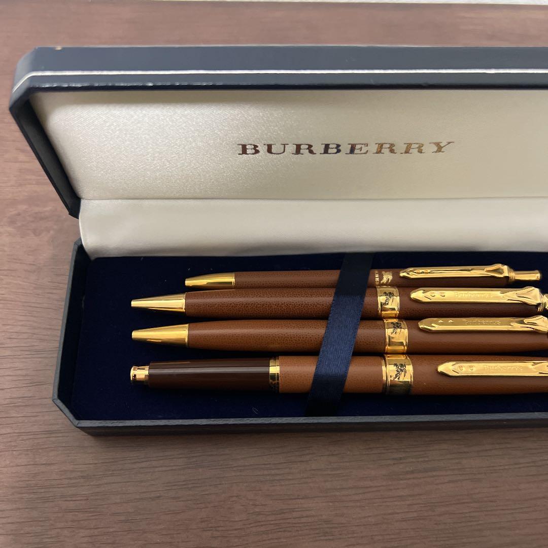 廃盤】BURBERRY バーバリー ボールペン シャーペン セット 廃盤