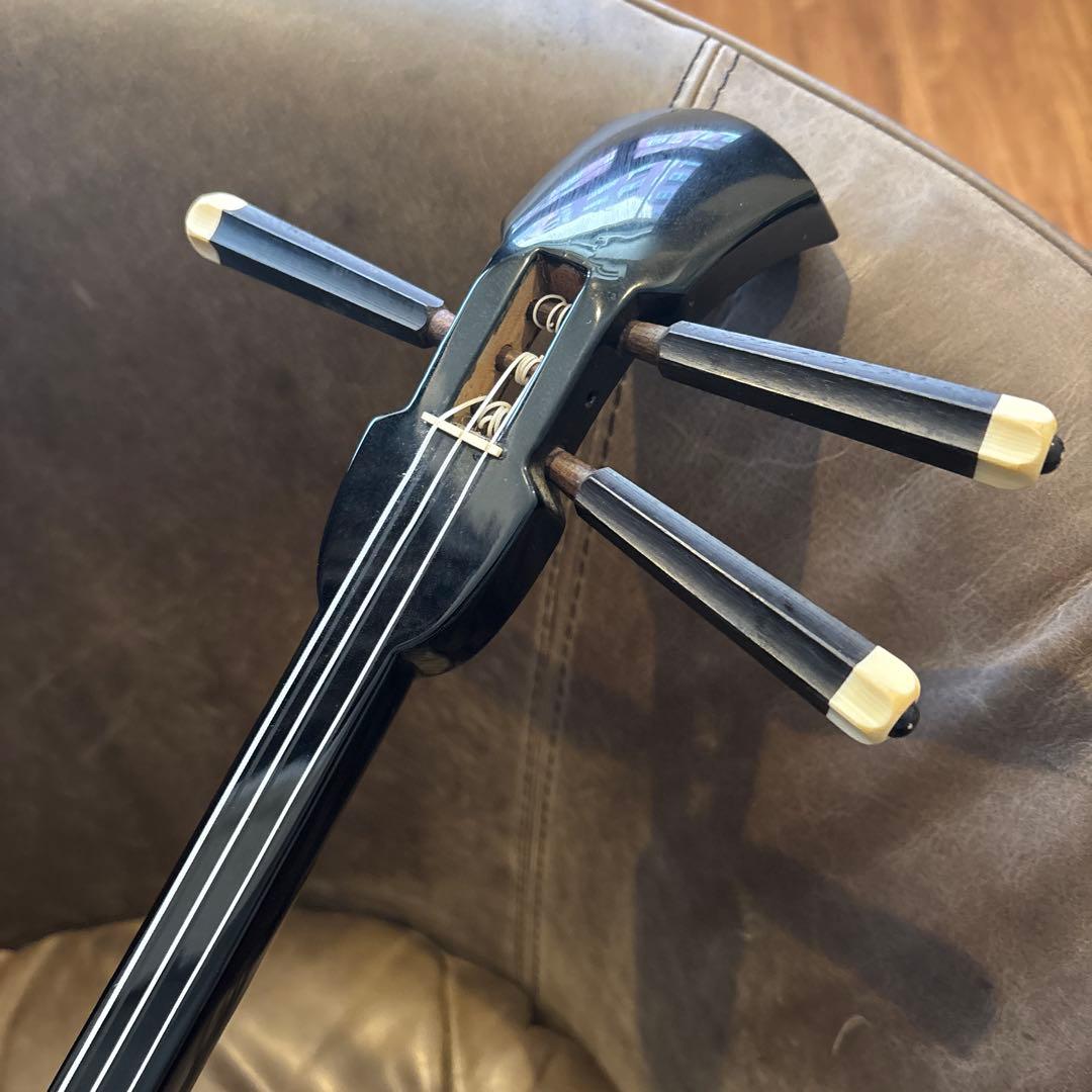 三線 本蛇皮 爪 音源機付き