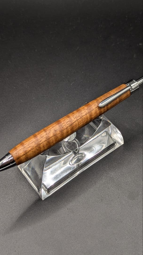 471ペン工房翌檜 金糸楠木 虎杢 木軸シャーペン ボールペン