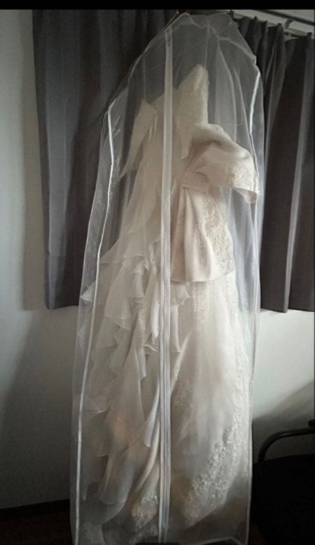【メルカリ市限定半額出品】ウェディングドレス Aライン ロングトレーン