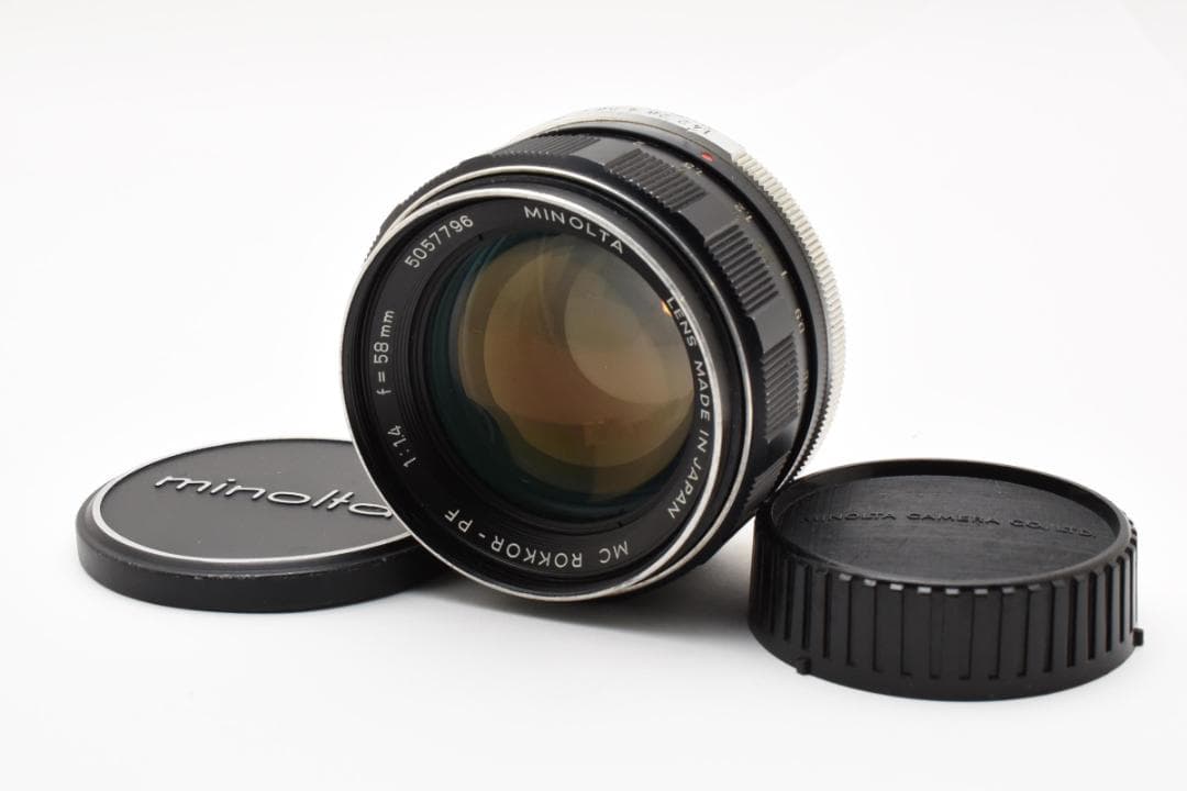 美品 ミノルタ MC ROKKOR-PF 1:1.4 f 58mm レンズ