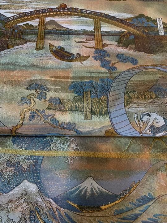 純金箔 プラチナ箔 帯 葛飾北斎 富嶽三十景 元値68万円の品 - メルカリ