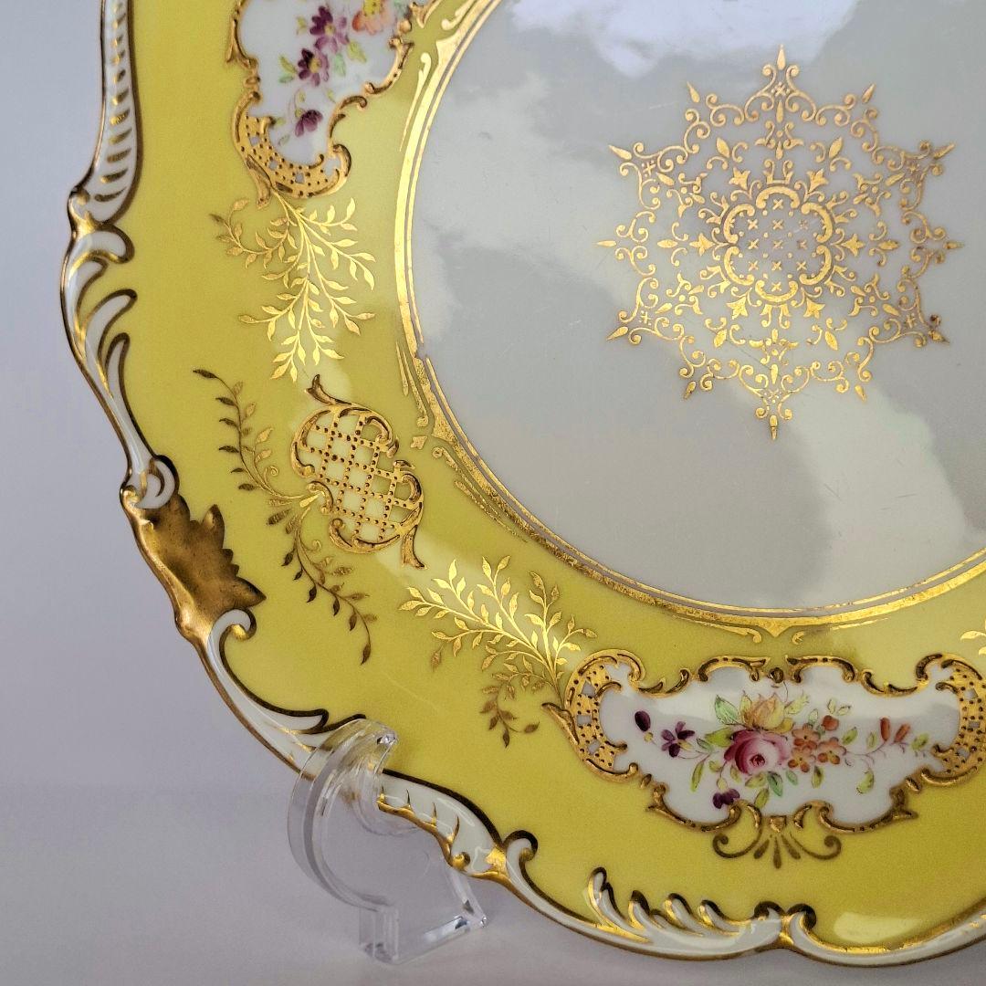 ☆極上品☆コールポート バットウイング フローラルパネル 黄色 ハンド