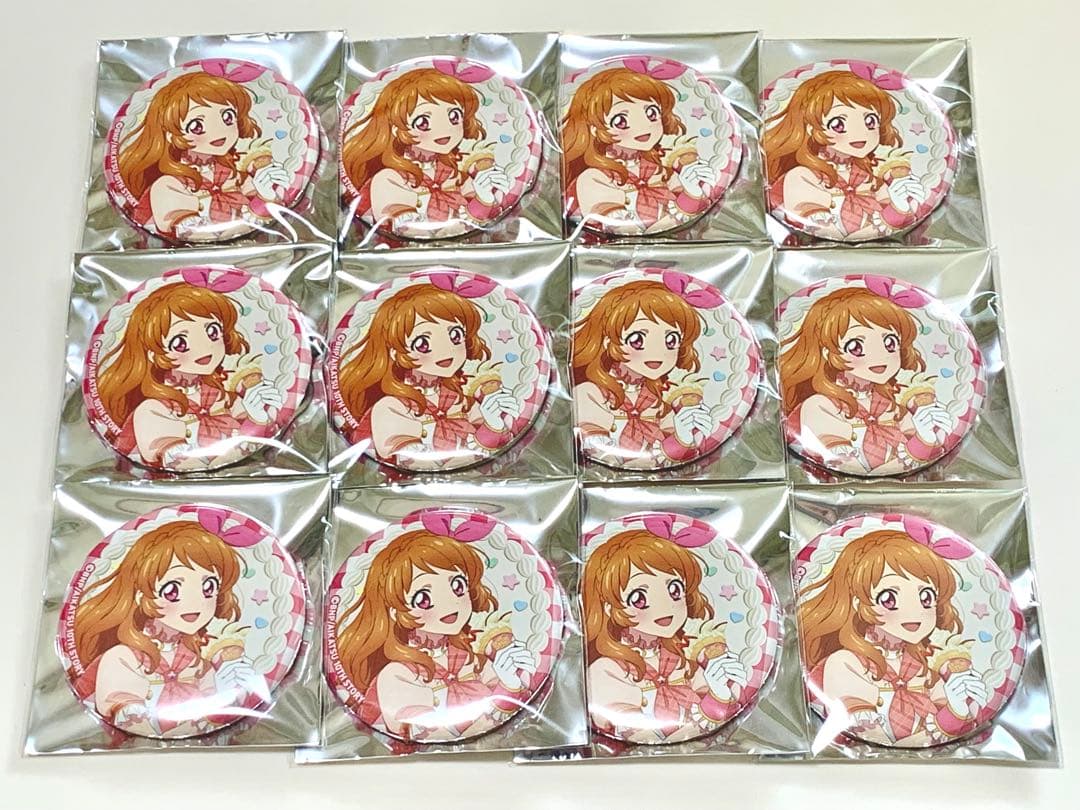 【匿名】マリオンクレープ あかり 缶バ 12個【アイカツ】