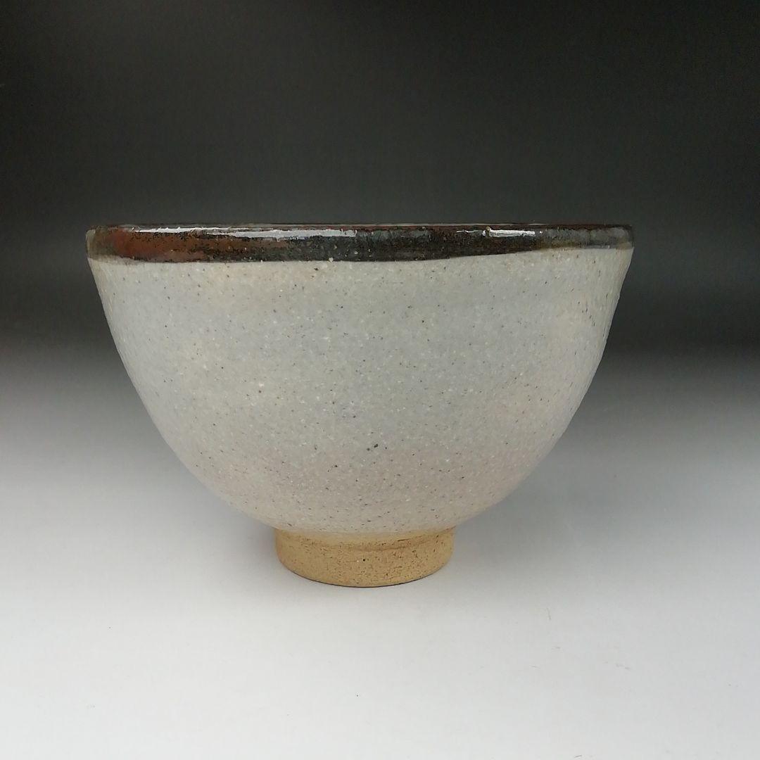 T335 茶碗 『唐津茶碗』『日在窯 鶴田豊己 作』 共箱 抹茶碗 茶道具