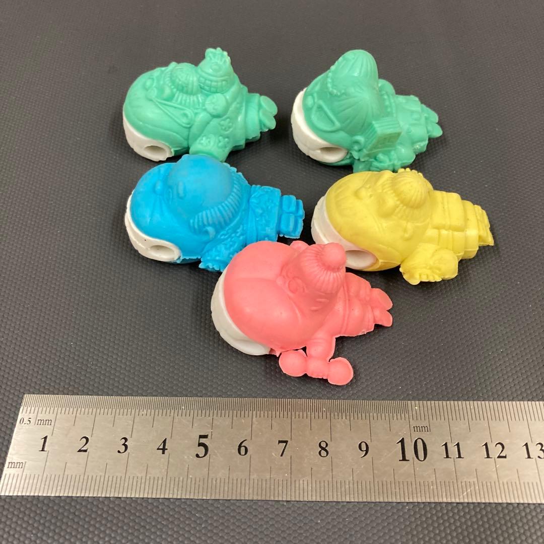 昭和レトロ かみつきばあちゃん 消しゴム 5種類 当時物 未使用品