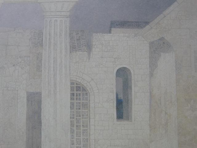 坂本幸重、【海】、希少な額装用画集より、新品額装付、状態良好