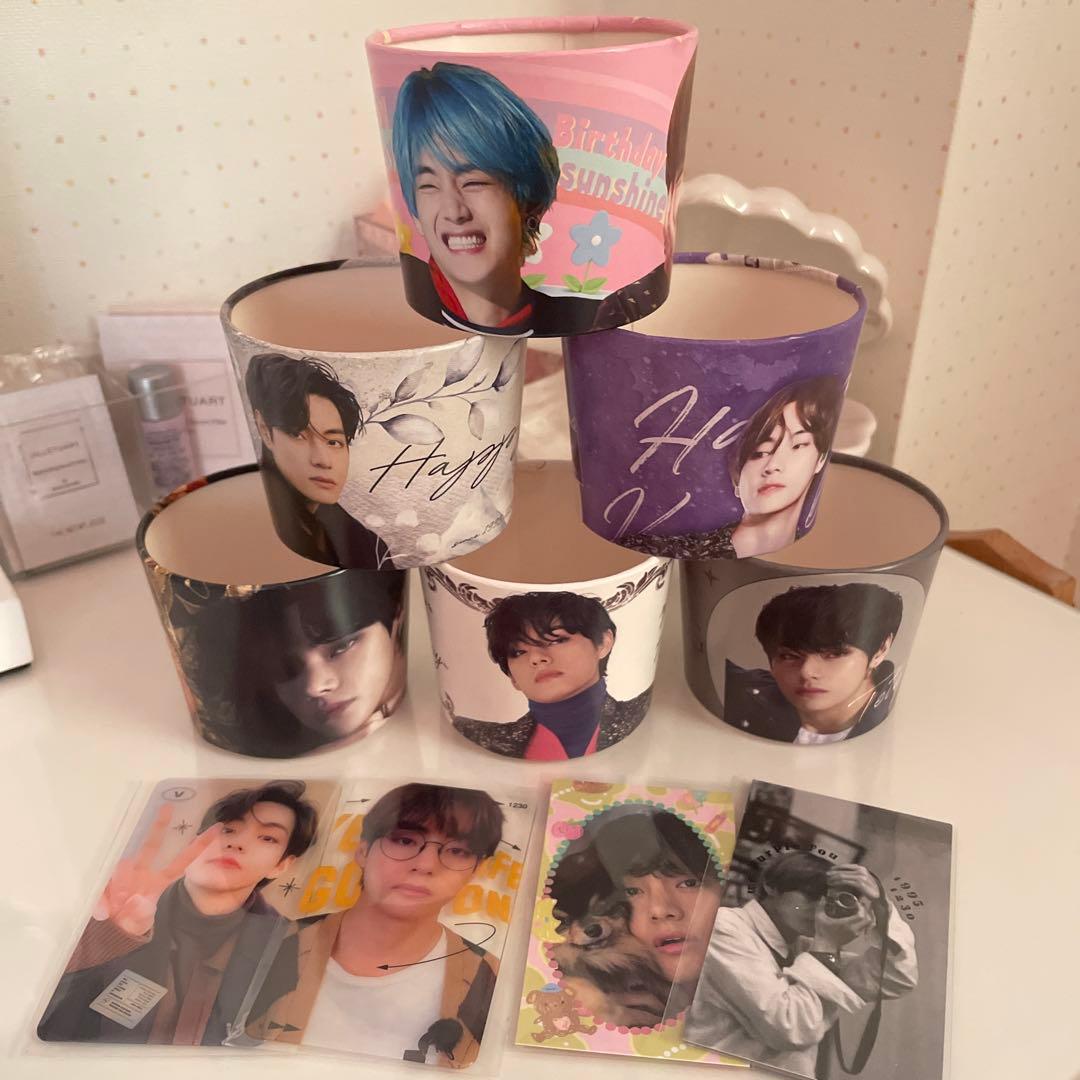bts カップホルダー テヒョン テテ 紙コップ - メルカリ