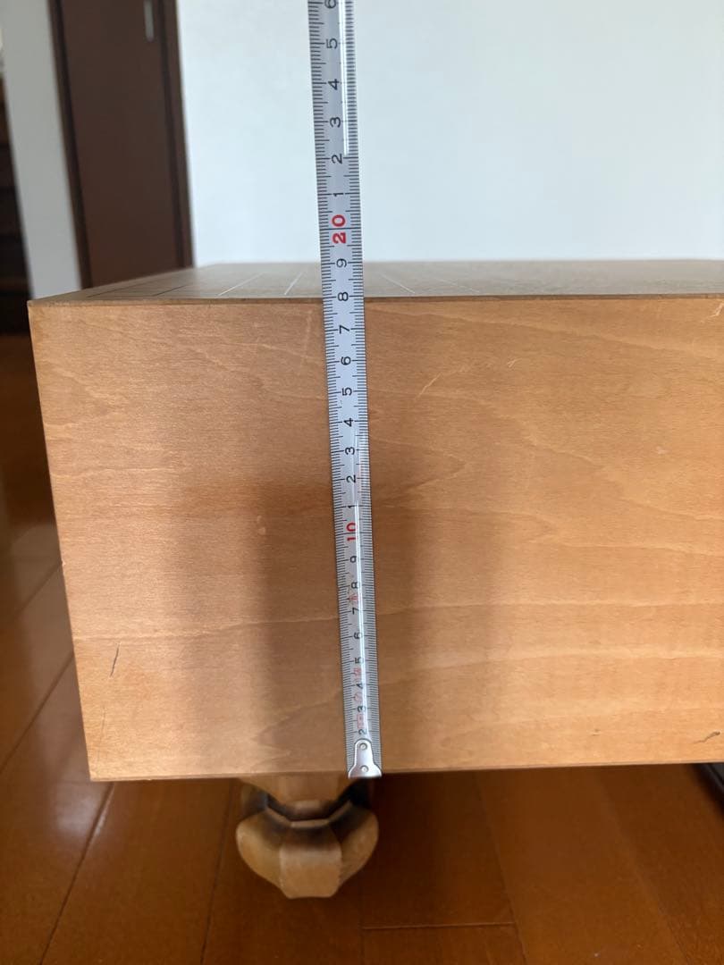 高級　碁盤　囲碁盤　木製　脚付き　厚い