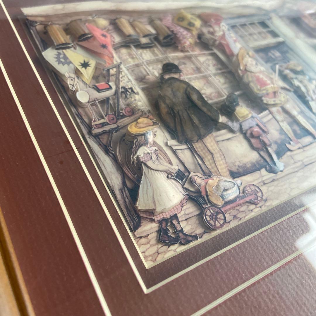 ローズマリー・バレー　デコパージュ　シャドウボックス　美品　英国製