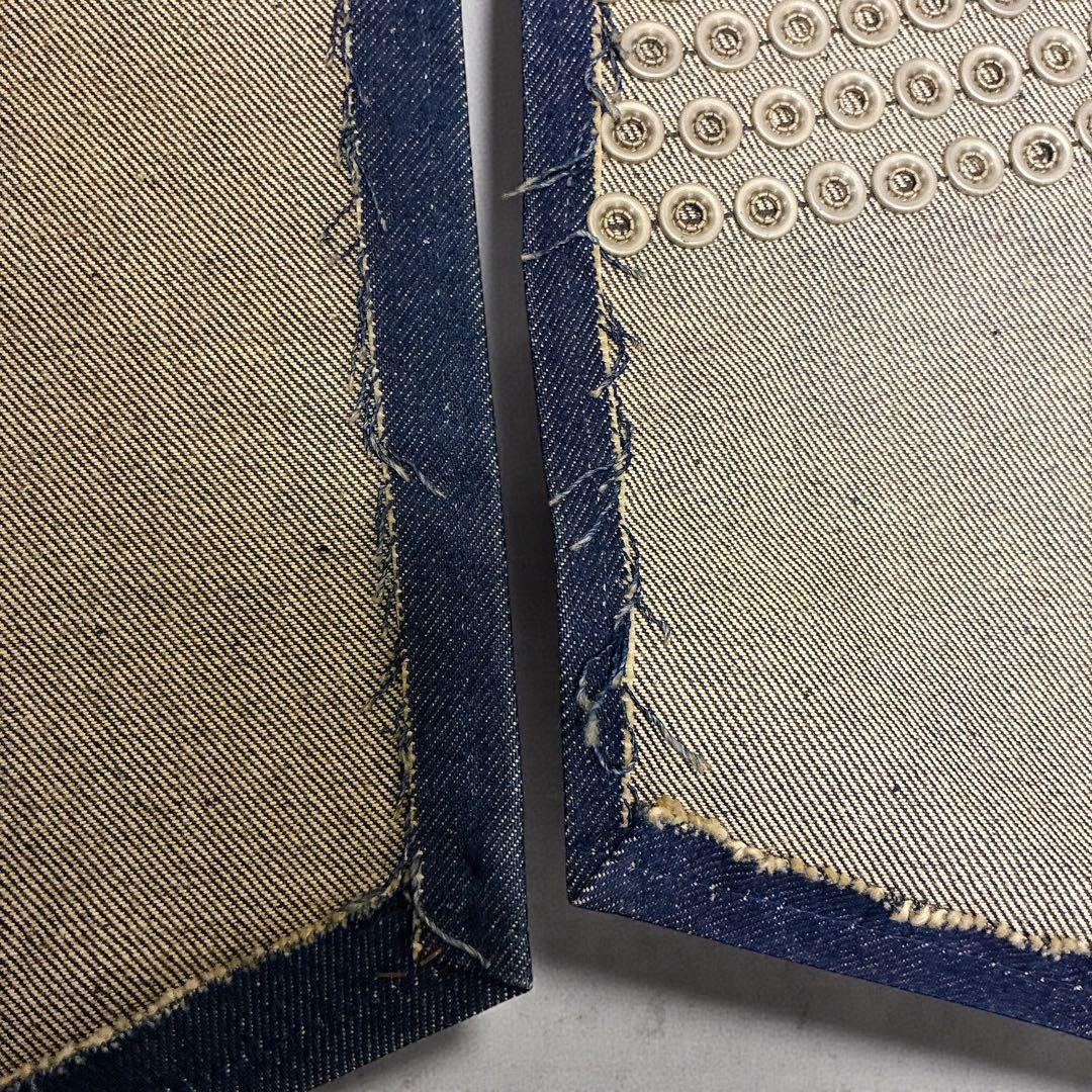 ヴィンテージ SANJEGO サンジェゴ スタッズ デニムバナー パネル