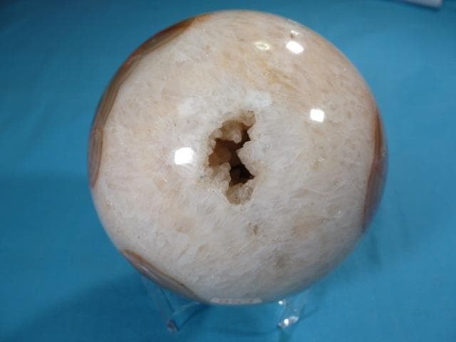 めのう （丸玉）　10.5cm　瑪瑙・メノウ　No.923