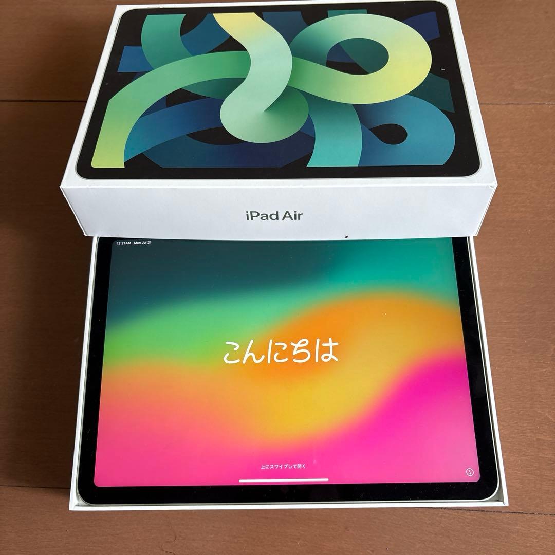値下げました iPad Air 5 Wi-Fi 64GB ブルー 純正カバー付き