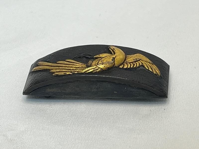 金工 金細工 彫金 帯留 目貫 鳳凰図 煙草金具 刀装具 年代物