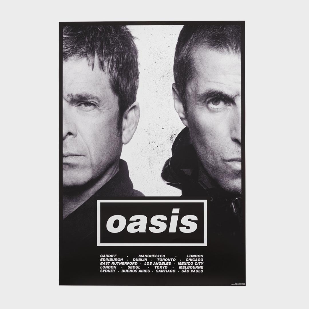 Oasis live '25 ツアーポスター [Half Face] A2サイズ オアシス：再来
