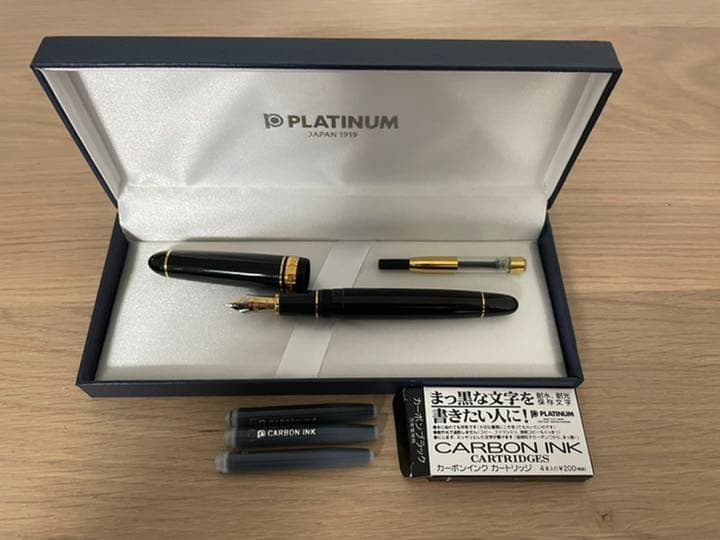 PLATINUM PRESIDENT BLUE 万年筆 字幅B Platinum President Blue