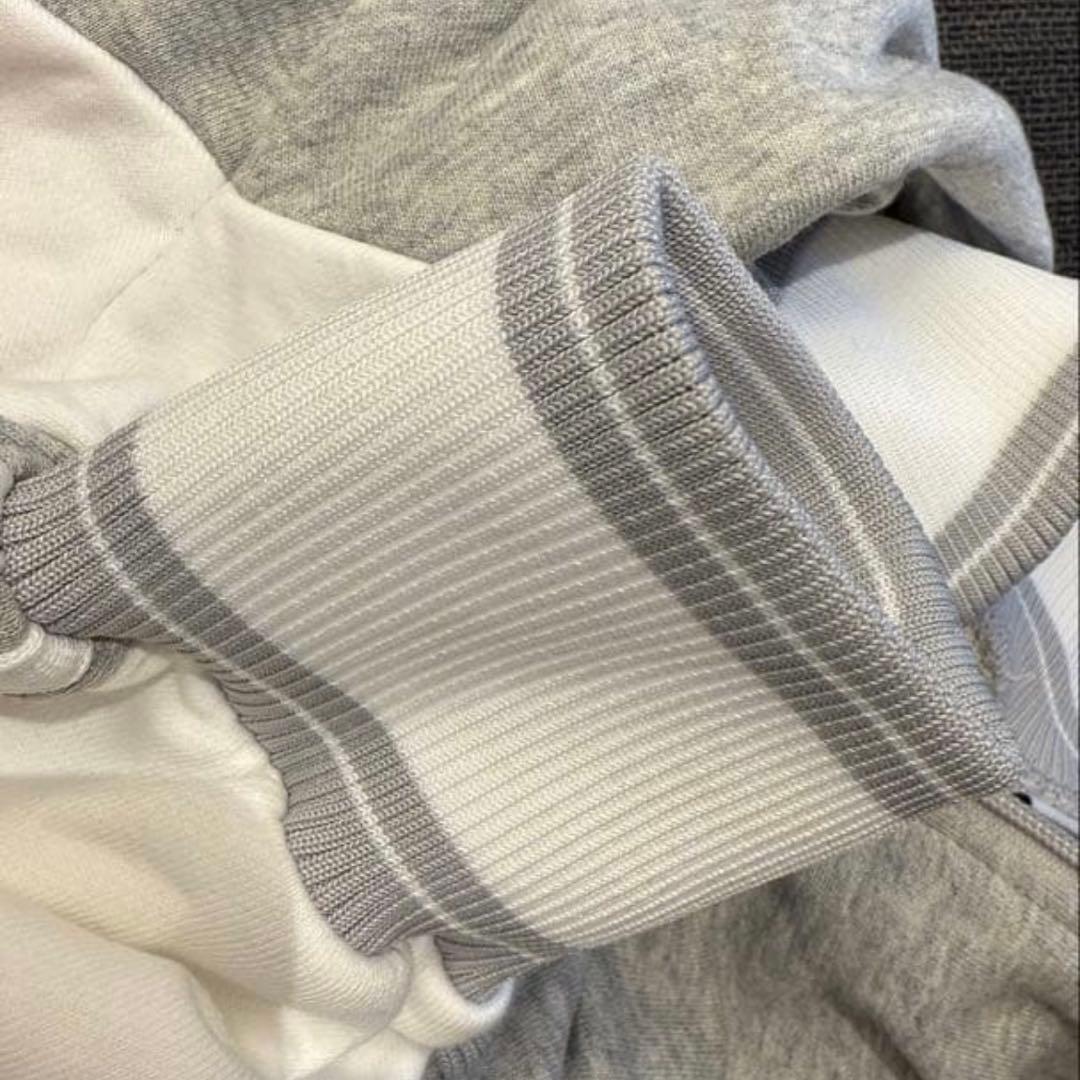 PEOPLE1 スウェット ハーフジップ ポップアップ グレー Mサイズ