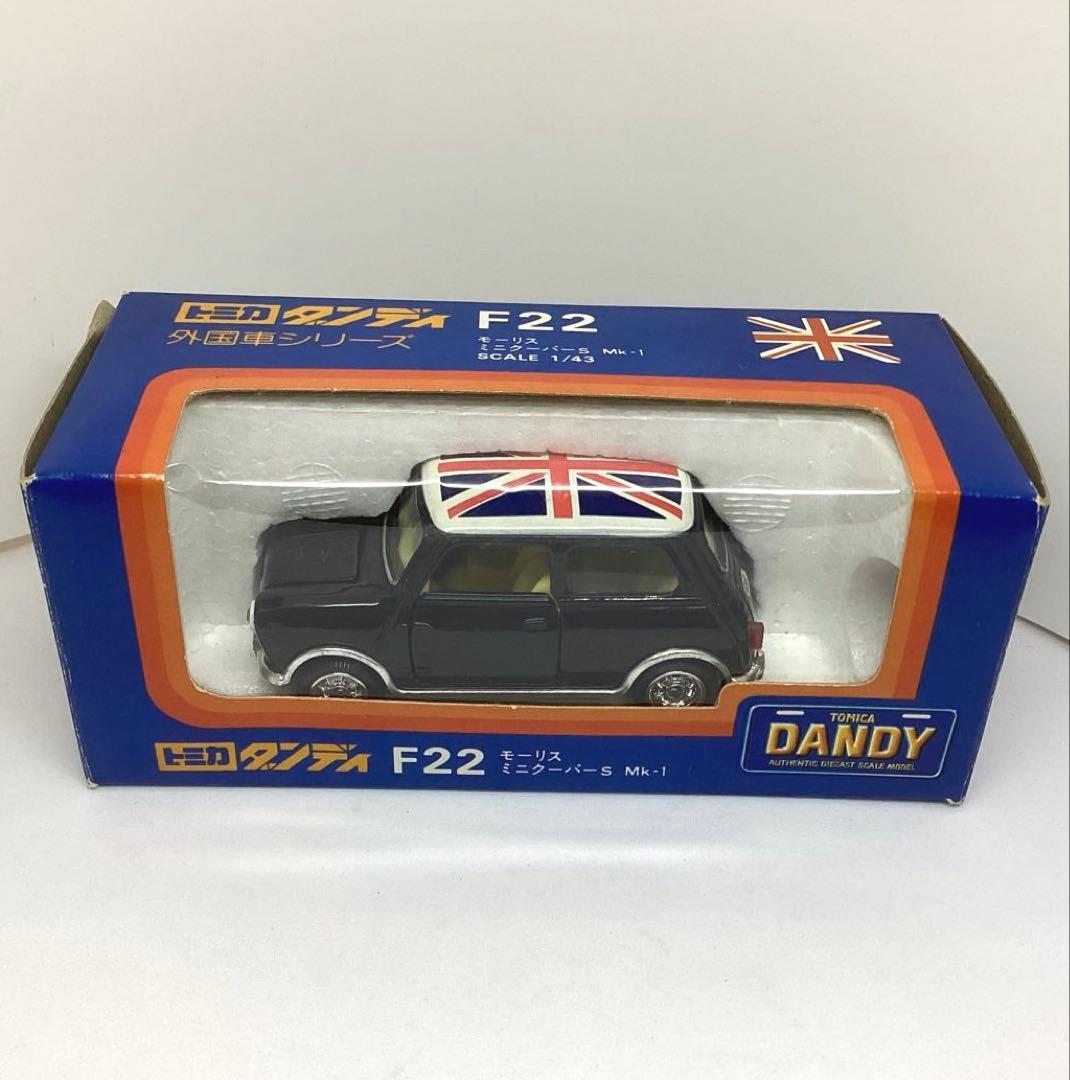トミカダンディF22 ミニクーパー S MK-I ユニオンジャックルーフレア美品
