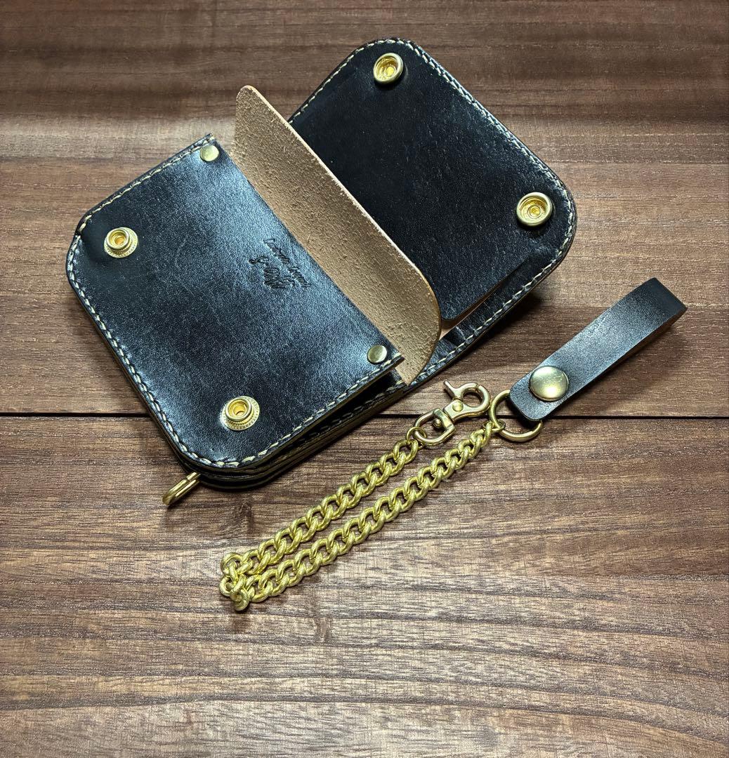 姫路レザー　ミドルトラッカーウォレット