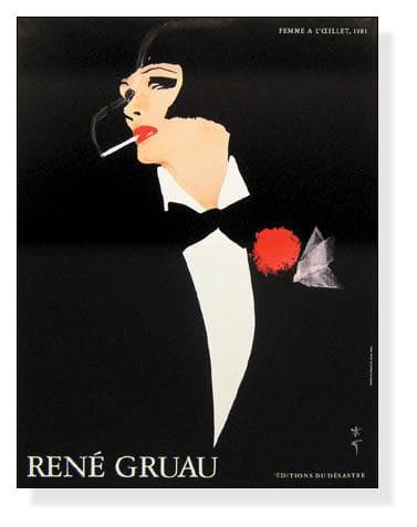 額装済/Femme a Loeillet/ルネ グリュオ