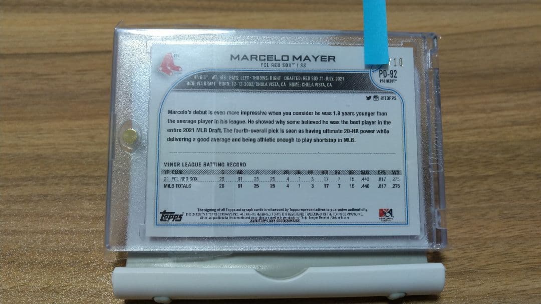 MARCELO MAYER 直筆サインカード 10シリ