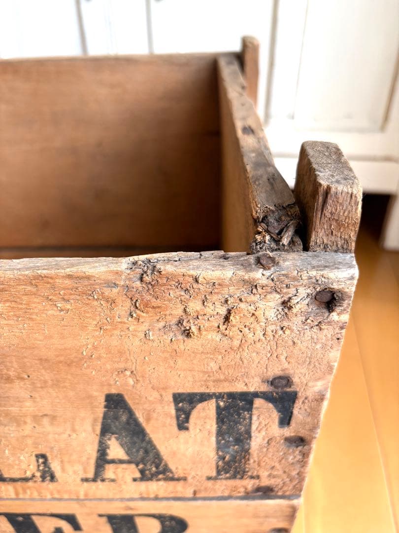 アンティーク 特大 ショコラムニエ ウッドコンテナ 木箱 ボックス