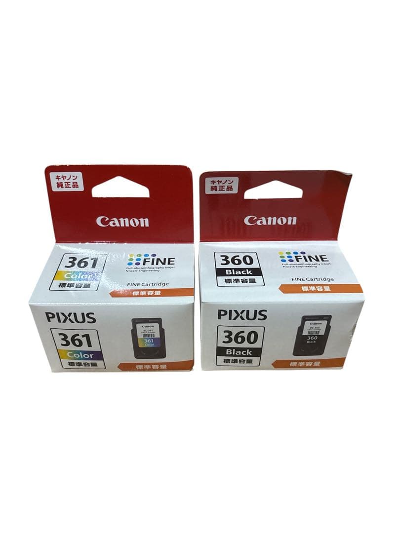 Canon PIXUS 360 ブラック & 361 カラー インクカートリッジ - メルカリ