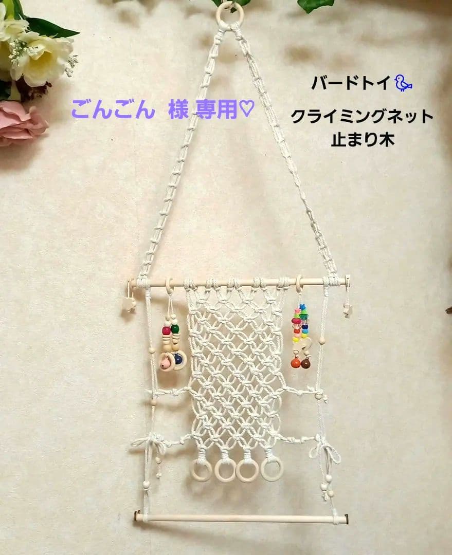 バードアスレチック 流木 壁掛け 止まり木 36バードトイ バードジム