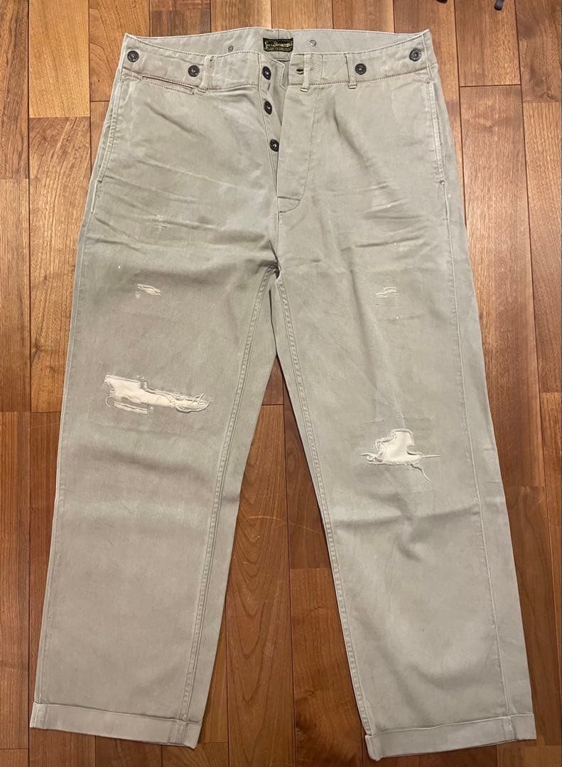 ジョニーデップ着用リーバイスLVC20s風ヴィンテージ 加工チノトラウザー