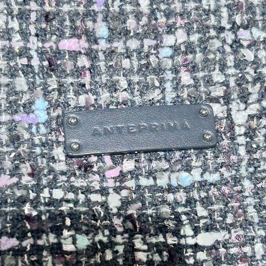 ANTEPRIMA ワイヤー　ツイード　スモール　ミニバッグ　グレー