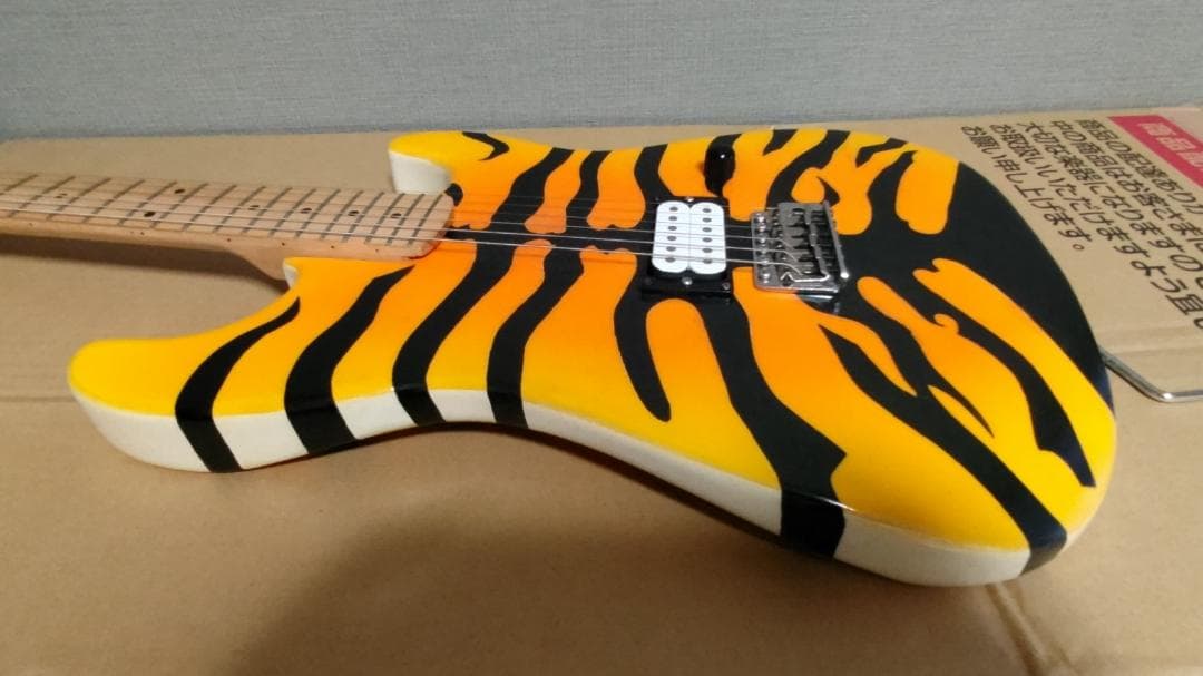 イエロータイガー　自作ギター ボディ＆ネックのみ 本日だけ値下げ