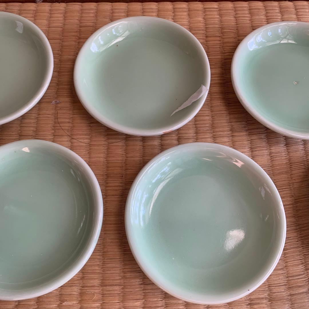 中国清時代豆青釉小皿10客 - メルカリ
