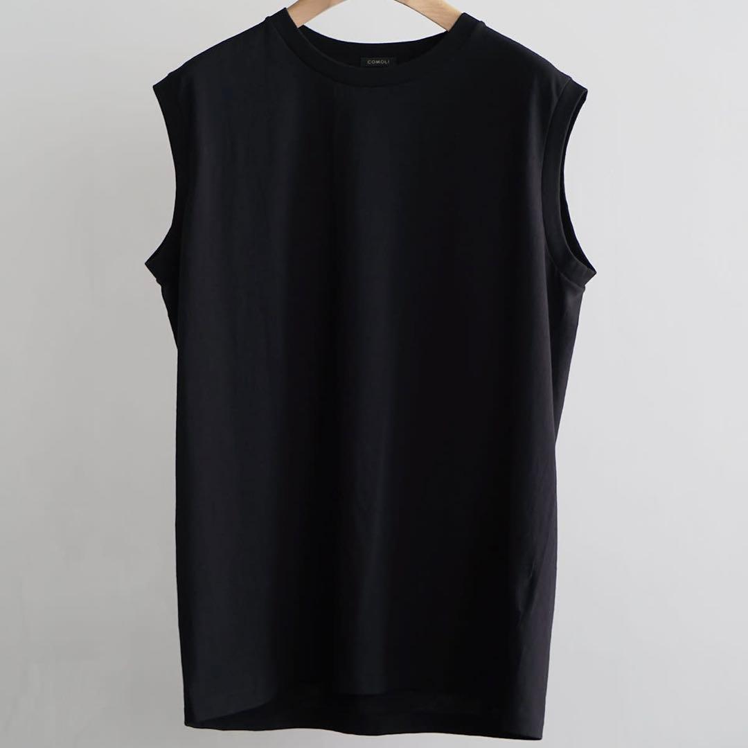 COMOLI 25SS コットンジャージーノースリーブ サイズ3 COMOLI コモリ