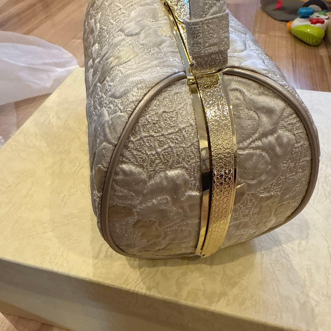 草履バッグセット　ゴールド和装・留袖黒留袖M 22.5-23.5 七五三　結婚式