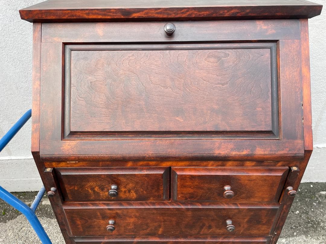 ☆ 民芸家具 ライティングビューロー 流氷 89-008 昭和 レトロ 古家具