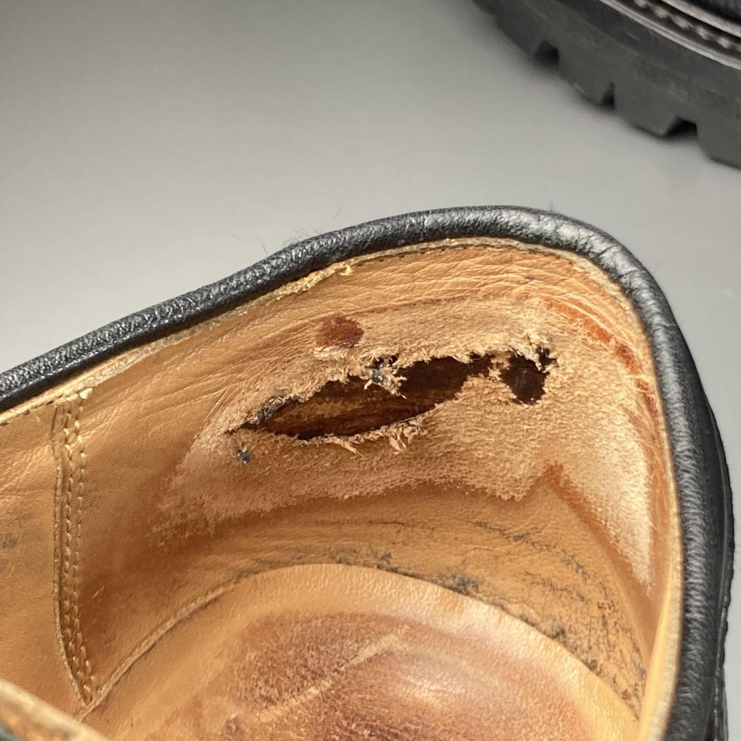 26【名品】キッズラブゲイト KIDSLOVEGAITE ブラックレザーシューズ