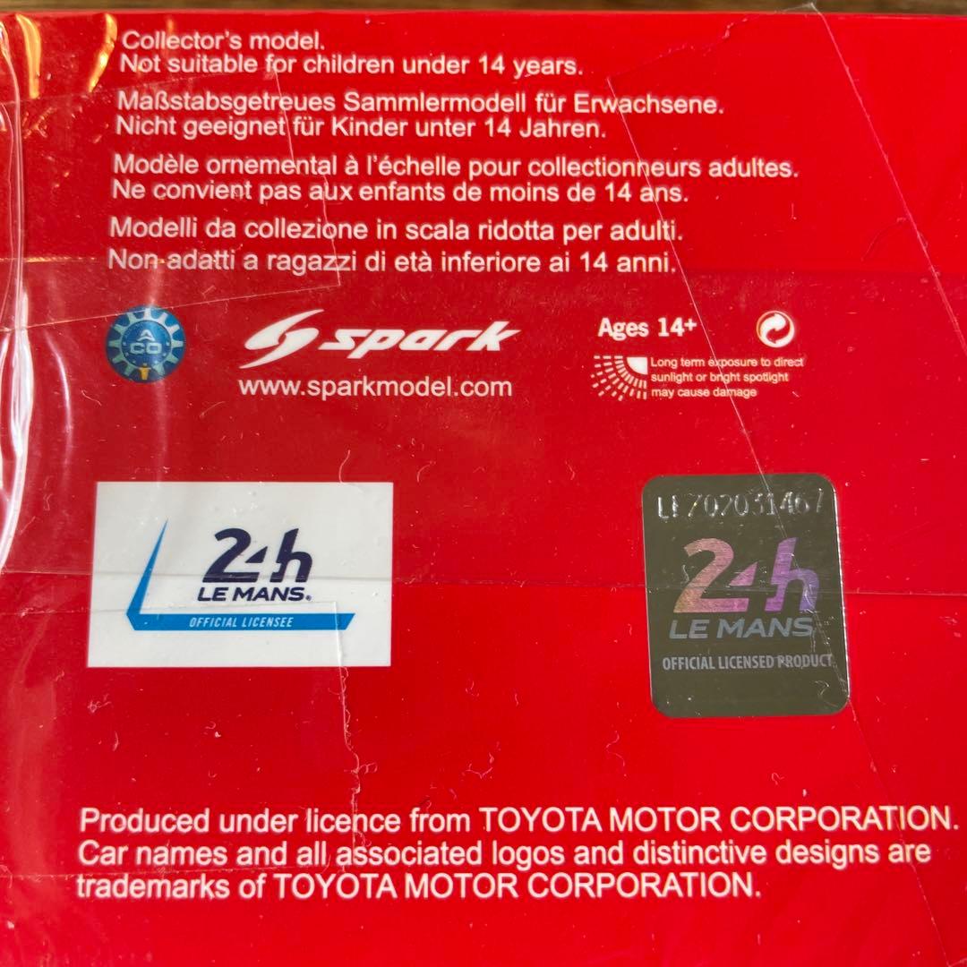 絶版　1/43 トヨタ TS050 No.8 ルマン2020 winner