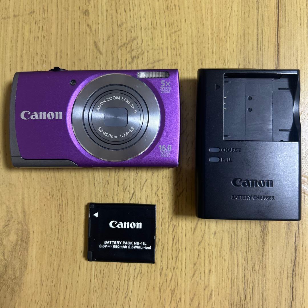 Canon PowerShot A3500 IS パープル