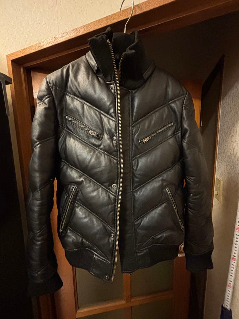 JACKROSE ジャックローズ ラムレザー ダウン ブラック サイズ4 L相当